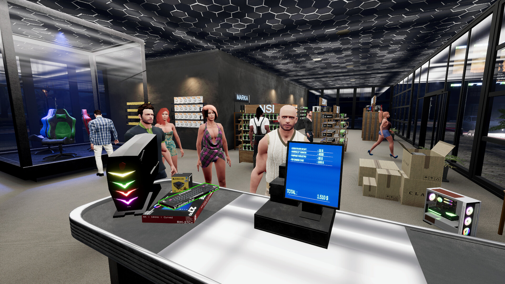 科技商店模拟-Tech Market Simulator