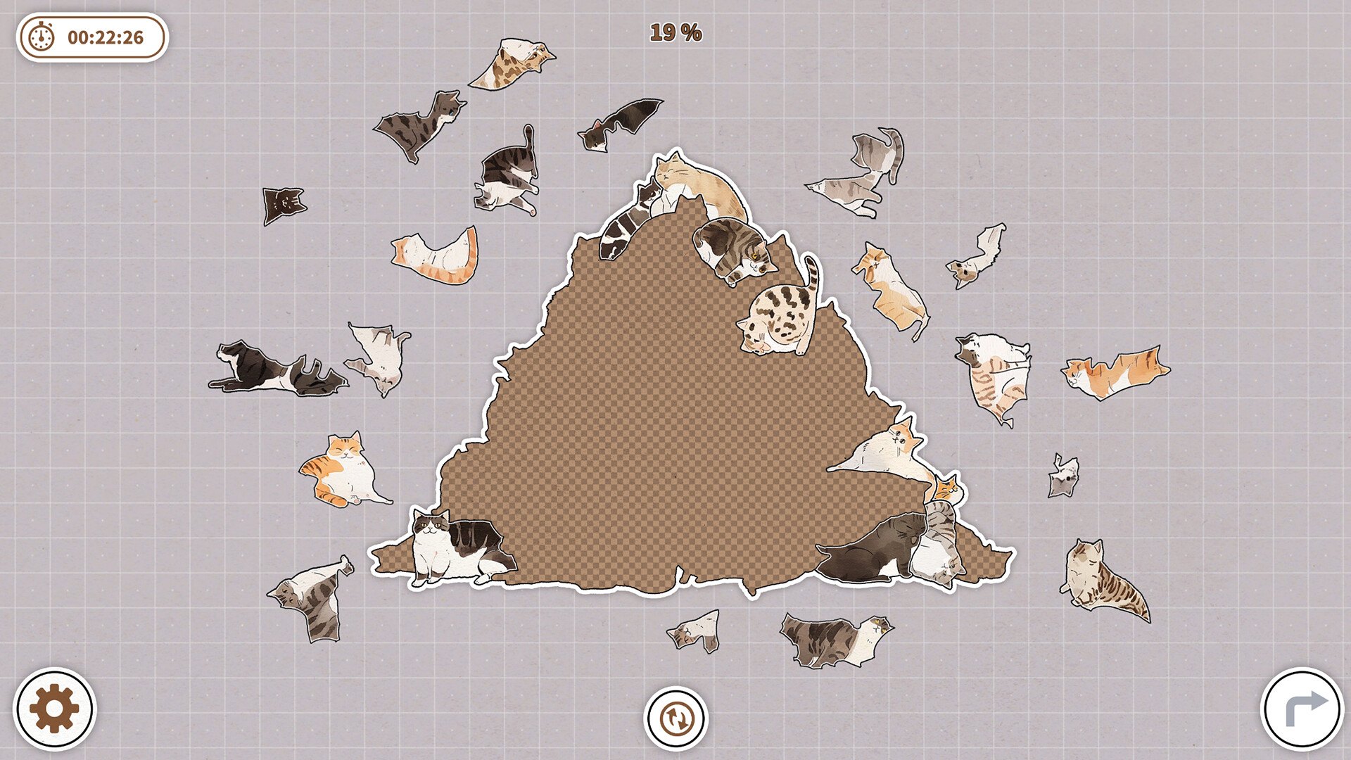 挤在一起的猫猫-Cats Huddled Together