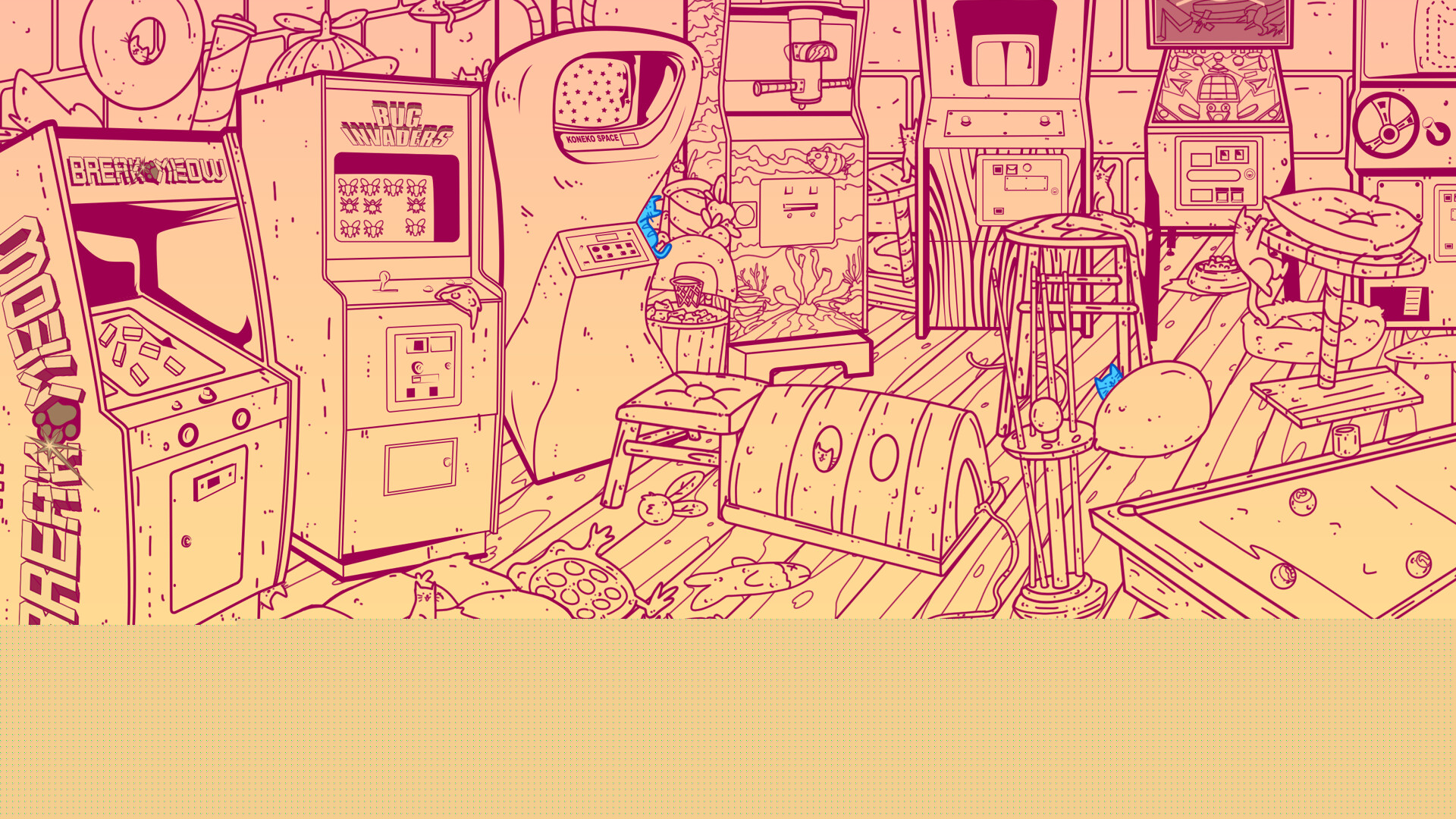 电玩街机满是猫-An Arcade Full of Cats