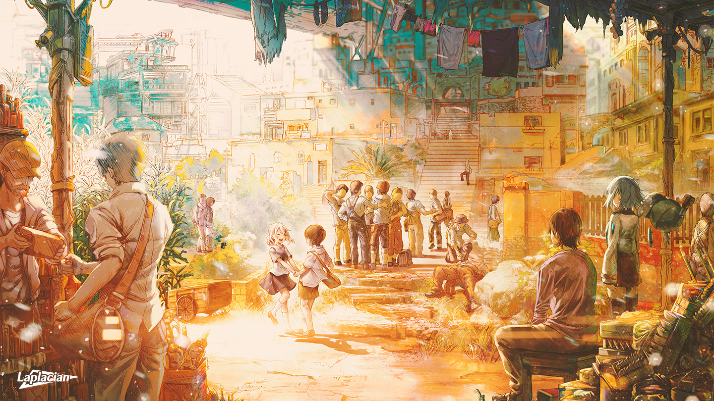 白日梦的构想图-Cyanotype Daydream Girl