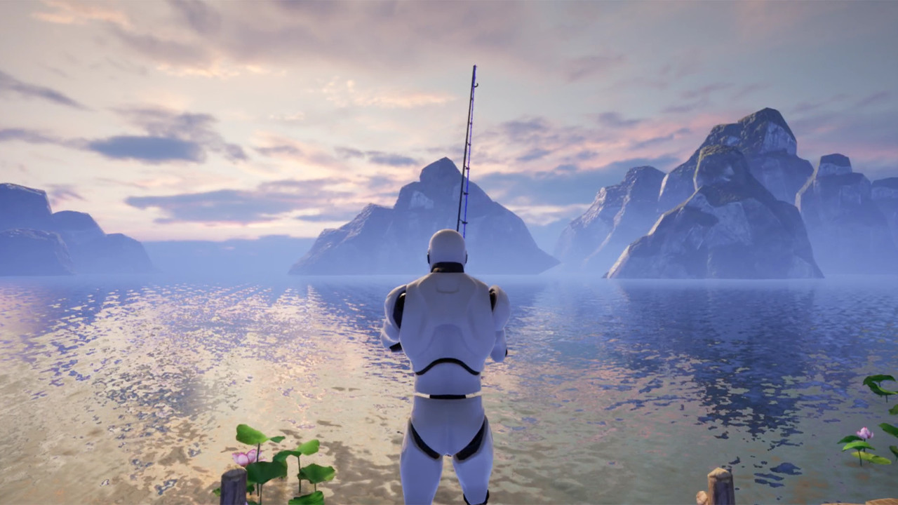 大明湖畔荷花钓鱼-Fishing at Lotus Lakes